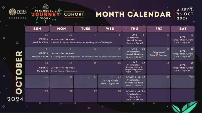 October Schedule
