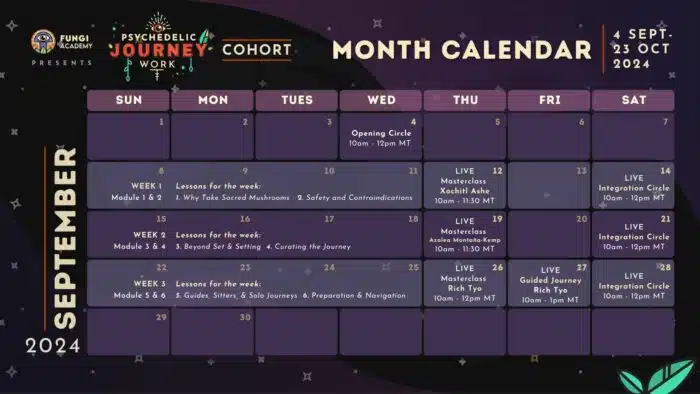 September Schedule